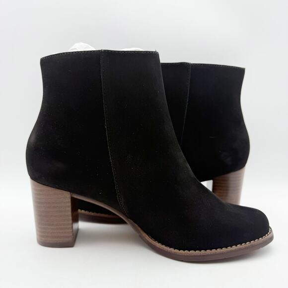 Marc Joseph New York Womens Grand Central Ankle Bootie US 7 M Black Nubuck NWOB - Picture 3 of 11